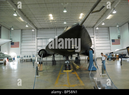 Lockheed A-12 Blackbird Aufklärungsflugzeuge Museum der USS Alabama Battleship Memorial Park Mobile Alabama Stockfoto