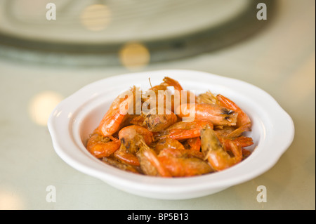 China, Shanghai. Regionale Küche im Stadtteil Chenghuang Miao rund um Shanghai Stadt Gottes Tempel. Stockfoto