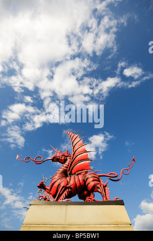 Denkmal für die Waliser der 38. Division, die bei Mametz Holz während des ersten Weltkrieges fiel Stockfoto