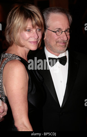 Steven Allan Spielberg und Frau Kate Capshaw. Stockfoto