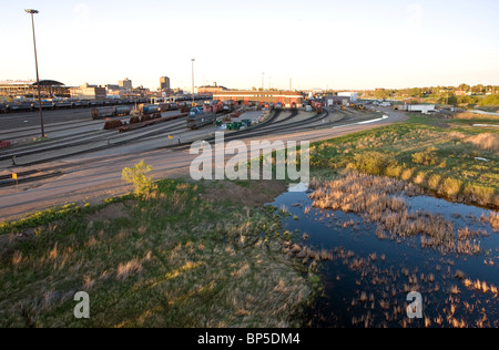 CP Rail Trainyard Moose Jaw Saskatchewan Stockfoto