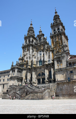 Catedral del Apostol, Praza Obradoiro, Santiago de Compostela, Galicien, Spanien Stockfoto