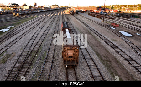 CP Rail Trainyard Moose Jaw Saskatchewan Stockfoto