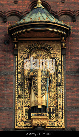 Dänemark, Kopenhagen, Rathaus, Architektur Detail, Stockfoto