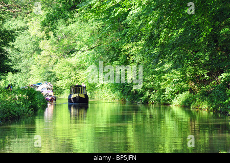 Kreuzfahrt entlang der Kennet und Avon Kanal Stockfoto