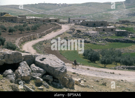 CAERMEL IN JUDÄA GESAMTANSICHT DES DORFES IN JUDÄA SÜDLICH VON HEBRON IDENTIFIZIERT MIT DER HEIMATSTADT DER MARINE DIE KARMELITIN, DIE Stockfoto