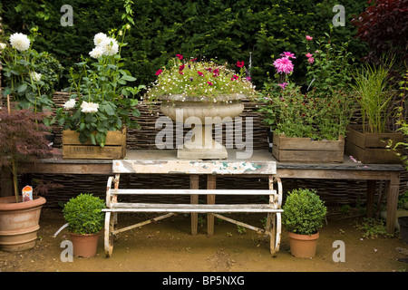 Blumen – gepflanzt, um inspirieren – bei einer Anordnung / Pflanzen / Pflanzen bei Petersham Nurseries, Petersham. Richmond Upon Thames. UK Stockfoto