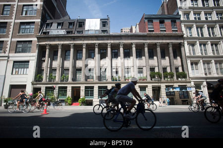 Vier Gebäude der Kolonnade Zeile im Greenwich Village / Noho in New York Stockfoto