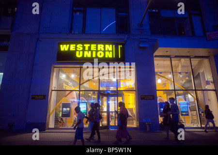 Ein Western Union Büro in Midtown Manhattan in New York Stockfoto