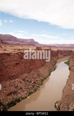 Der Colorado River gesehen von der Navajo Bridge, Lees Ferry, Arizona, USA Stockfoto