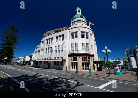 Art-Deco-Gebäude in Napier Stockfoto