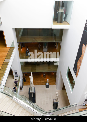 Der zentralen Atriumbereich The Ashmolean Museum in Oxford, England. Stockfoto