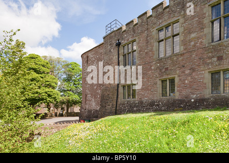 St. Briavels Schloß, jetzt ein YHA Youth Hostel in Wald des Dekans, Gloucestershire Stockfoto