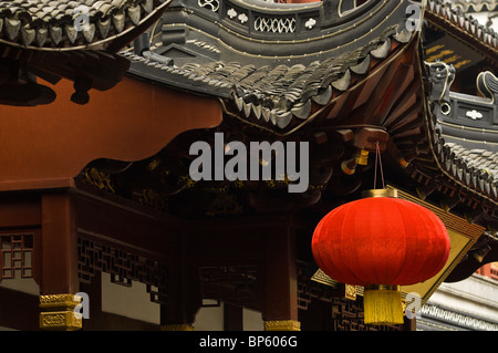 China, Shanghai. Das Chenghuang Miao-Viertel rund um die Shanghai Stadt Gottes Tempel. Stockfoto