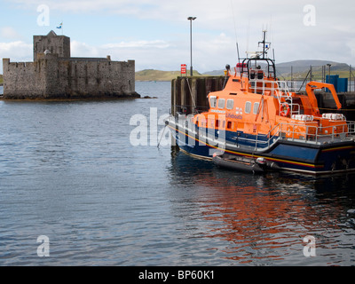 Rettungsboot in Castlebay, Isle of Barra, Schottland Stockfoto