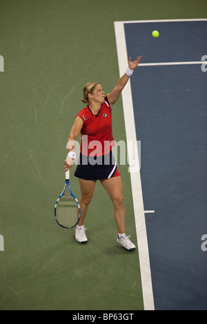 Kim Clijsters (BEL) im Wettbewerb der Frauen Singles Finale auf der 2009 US Open Tennis Stockfoto