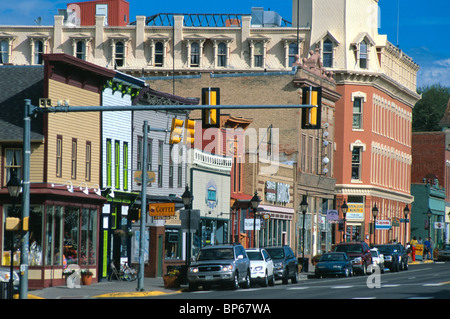 Historische Gebäude in Leadville, Colorado, USA. Stockfoto