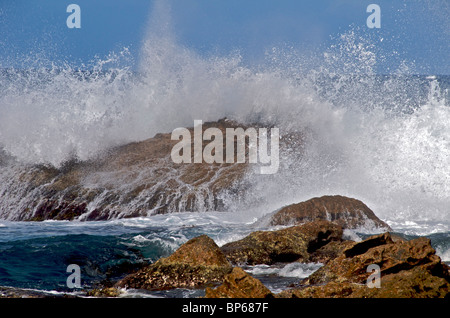 Brechende Wellen Booderee Nationalpark Jervis Bay NSW Australia Stockfoto