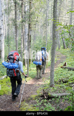 Rucksack im Prince Albert National Park. Auf die grau-Eule. Stockfoto