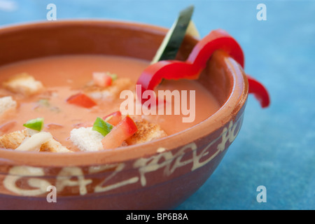 Spanische Gazpacho Stockfoto