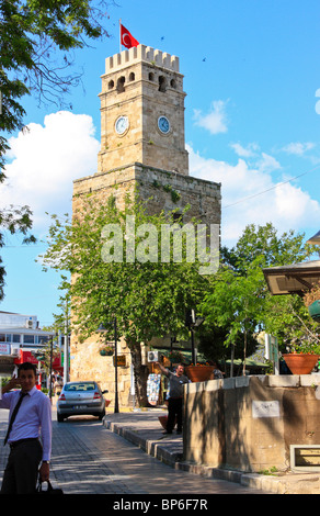 Konak, Uhrturm, in Antalya, Türkei Stockfoto