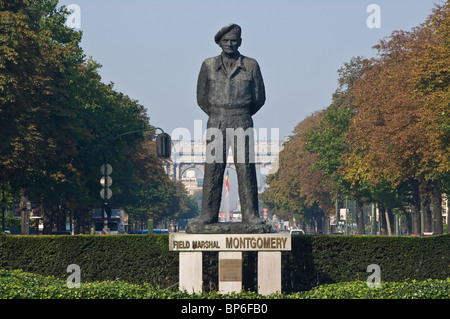 Cinquantenaire Arcade, Blick von der quadratischen Montgomery, Brüssel, Brabant, Belgien Stockfoto