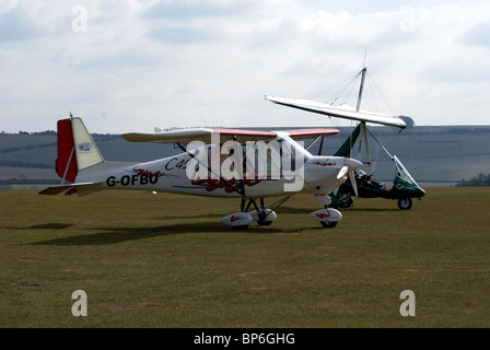 IKARUS C42, G - OFBU, IKARUS C42, LEICHTFLUGZEUGEN, Stockfoto