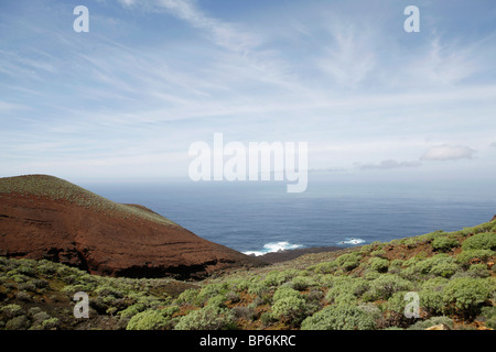 Blick auf Küste, El Hierro, Spanien Stockfoto