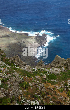 Blick auf Küste, Mirador De La Pena, El Hierro, Spanien Stockfoto