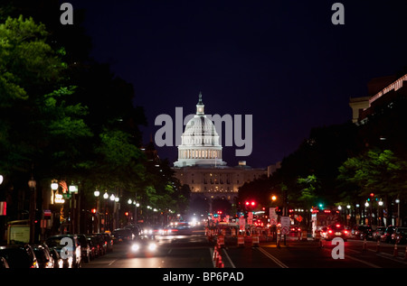 Capitol Building in der Nacht, Washington DC, USA Stockfoto