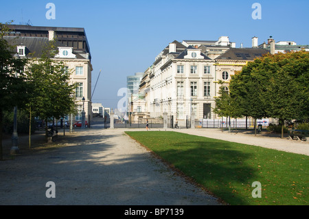 Parc de Bruxelles, Gassen und Rue Royale, Brüssel, Brabant, Belgien Stockfoto