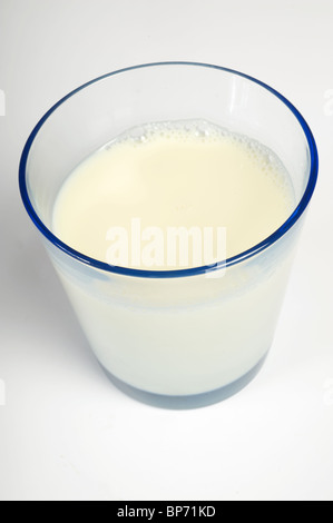 Glas milchfreien Alpro Sojamilch Stockfoto