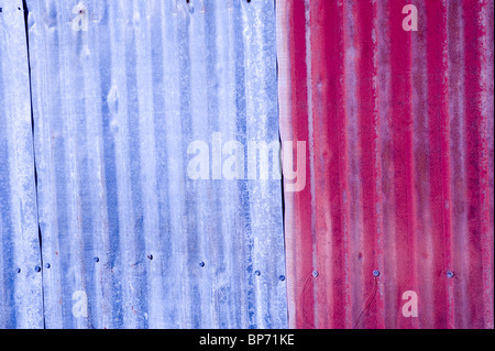 Blech strukturiertem Hintergrund Stockfoto