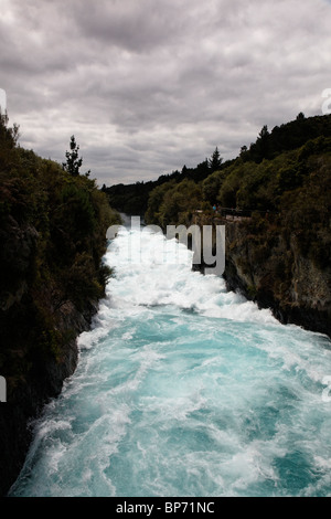 Die rasenden Huka Falls in Taupo, Neuseeland Stockfoto