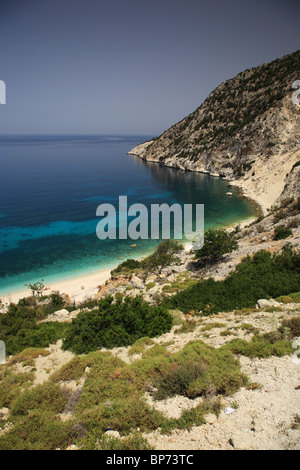 Küste in der Nähe von Myrtos Strand in Kefalonia Griechenland Stockfoto