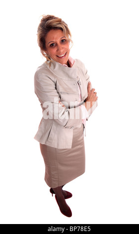 Senior Business-Frau (50er Jahre) mit positiven Einstellung stehen. Stockfoto