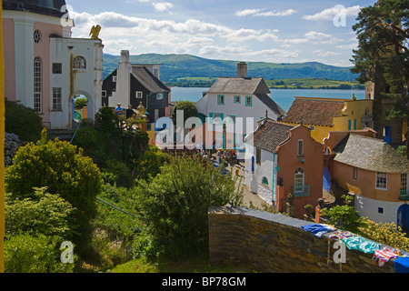 Portmeirion, Dorf, Gwynedd, Nordwales, UK Stockfoto