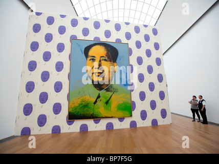 Malerei des Vorsitzenden Mao von Andy Warhol im Hamburger Bahnhof-Museum für zeitgenössische Kunst in Berlin Deutschland Stockfoto