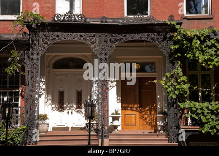 Schmiedeeisernen Eingangstor, Gramercy Park, NYC Stockfoto