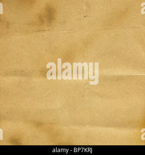 Brennen und gefalteten alten Papier-Hintergrund. Stockfoto