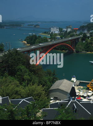 Ceylon Moos 5 Brücke, Kamiamakusa, Präfektur Kumamoto, Japan Stockfoto