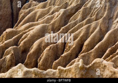 Erodierten Hügel in den Badlands in der Nähe von Torrey Pines State Reserve, Razor Point, San Diego, Kalifornien Stockfoto