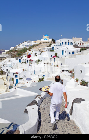 Oia, Santorin, Kykladen, Ägäis, Griechenland Stockfoto