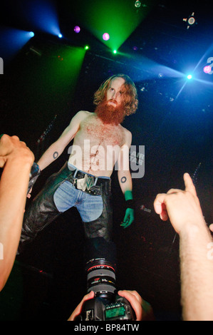 WindHammer führt bei der US-Air Guitar Championships in New York City im Irving Plaza. 22. Juli 2010. Stockfoto