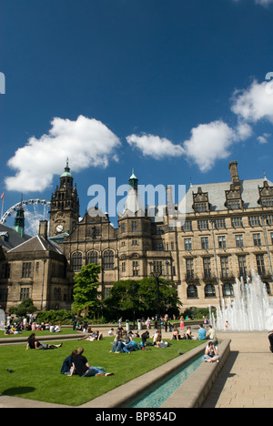 Der Peace Gardens, Sheffield, South Yorkshire, England. Stockfoto