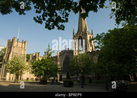 Die Cathedral Church of St. Peter und St. Paul Sheffield, South Yorkshire, England. Stockfoto