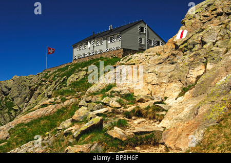 Gleckstein Hütte des Schweizer Alpen Club (SAC), Grindelwald, Schweiz Stockfoto