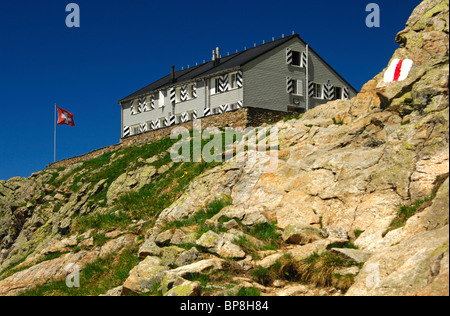 Gleckstein Hütte des Schweizer Alpen Club (SAC), Grindelwald, Schweiz Stockfoto