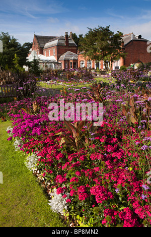 Großbritannien, England, Merseyside, Southport, botanischen Gärten, bunten Blumenbeet Pflanzen Stockfoto