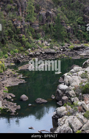 Ersten Becken in der Cataract Gorge in Tasmanien Stockfoto